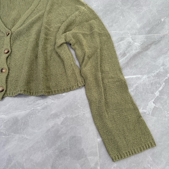 Women’s Billabong Button Down Knit V-Neck Cardigan Sweater Size Large - Picture 8 of 16